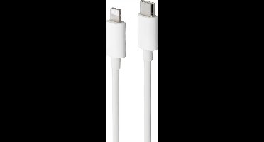 Basetech BT-2347612 USB-kabel USB 2.0 USB-C stekker, Apple Lightning stekker 2.00 m Wit
