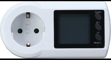 Profile Energiemeter Stopcontact - Verbruiksmeter - LCD Display - Wit - PENAARDE