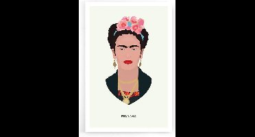 Walljar - Frida - Muurdecoratie - Poster