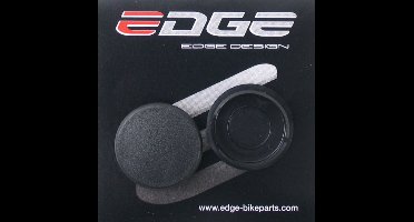 Crankdop kunststof - zwart (2 stuks)