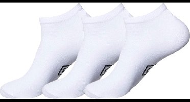Umbro sneakersokken – enkelsokken – 3 paar – maat 40-46 – wit – sokken dames en heren – unisex - Cadeau