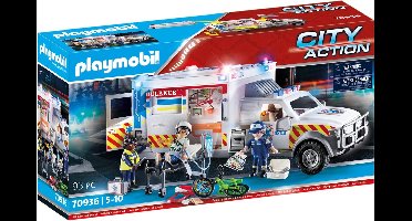 PLAYMOBIL City Action Reddingsvoertuig: US Ambulance - 70936