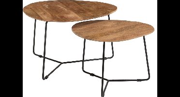 Brix - Salontafel Brix Ivy - 70x70x43 - Mangohout