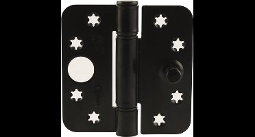 Ivana Veiligheidsscharnier Top 140 89x89mm SKG3 3-Knoops Zwart Gezet