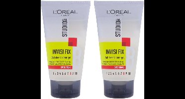 L'Oréal Paris Studio Line Invisi Fix 24H Clear & Clean Gel - Super Strong - Multipack - 2 x 150 ml