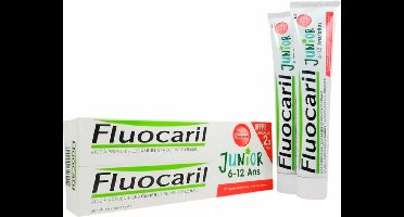 Fluocaril Junior Red Fruits Tooth Paste 2x75ml