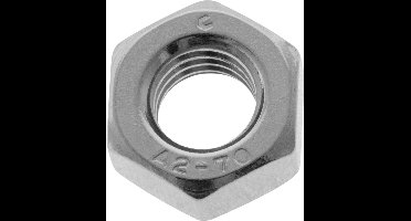 zeskantmoer RVS m8 10 stuks