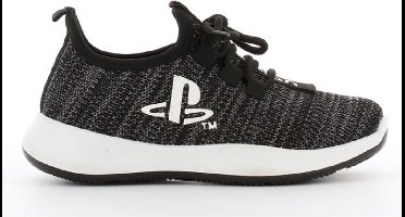 Playstation jongens schoenen lage sneaker- zomerschoen - zwart/wit met logo - maat 28