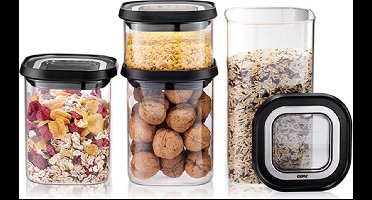 GEFU Vershoudbak PANTRY - set van 4 - glas