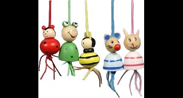 Twisk Grote gelukspoppetjes - Geluks poppetje diertjes van 3cm - 50 stuks