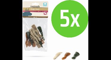 Beeztees Veggie Tandpasta Mix - hondensnack - 7,5 cm - 12 Stuks - 5 zakken