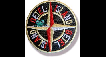 Strijkembleem, applicatie, 7 cm Carnaval Oeteldonk, Kindercrea