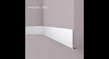 Plint NMC FD20 WALLSTYL Noel Marquet Sierlijst Lijstwerk tijdeloos klassieke stijl wit 2 m