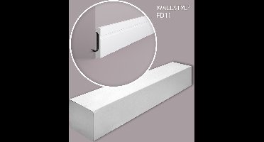 NMC FD11-box WALLSTYL Noel Marquet 1 doos 11 stukken Plint tijdeloos klassieke stijl wit | 22 m