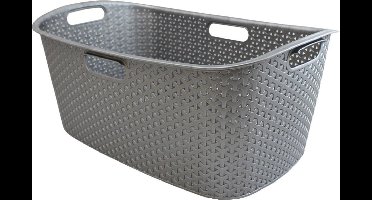 Wasmand Curver - Mystyle - 47liter - Zilver