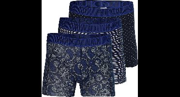 Apollo heren boxershorts - maat XL - Marine printed - 3-pack