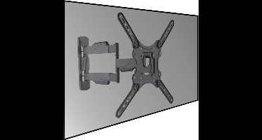 Cavus – WME102L (extra long) Full Motion TV Muurbeugel – Voor TV’s van 23 t/m 55 inch – Draaibaar & Kantelbaar – Max. 35 kg – VESA 100x100 t/m 400x400