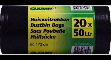 Cleany Huisvuilzakken 20 x 50ltr