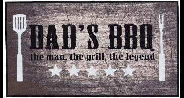 MD Entree - Barbecue Mat - Dad's BBQ - 67 x 120 cm