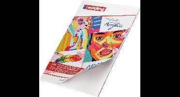 edding Acrylverf papier - A3 formaat - 300 gram - 10 vellen - Linnen structuur - Geschikt voor acrylmarkers