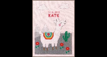 Vervaco - Telpakket kit - Geboorte - Leuke lama - PN-0178408 - Borduren - Borduurpakket - Borduurpakket geboorte - Borduurpakket volwassenen