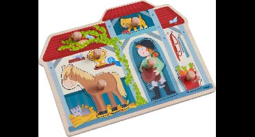 Haba - Inleg puzzel - In de paardenstal - 6st.