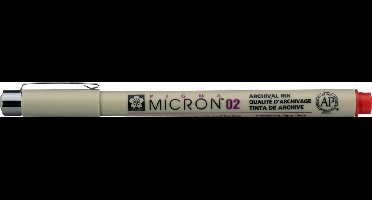 Sakura Pigma Micron 0.3 mm Archival Ink Pen Rood