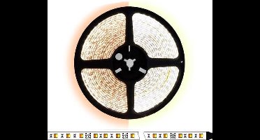5 meter CCT (Dual white) led strip DUAL LED - 60Leds/m - 24V