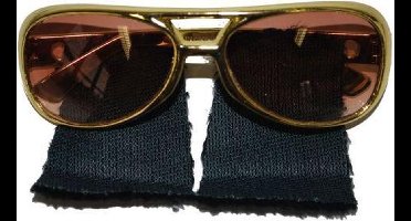 Bril Elvis the King met bakkebaard