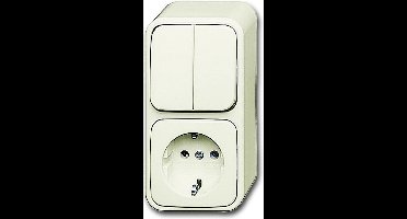 ABB Busch-Jaeger Opbouw standaard Combinatie schakelaar/wcd