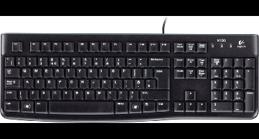 Logitech K120 Corded Keyboard toetsenbord USB QWERTZ Tsjechisch Zwart