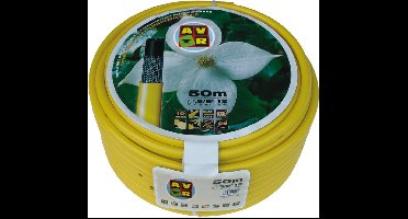 Talen Tools - Tuinslang - Getricoteerd - High Twist Resistant - 1 inch - 50 meter - Geel