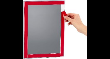 Kliklijst 25mm zelfklevend A1 aluminium zilver – wissellijst – posterlijst