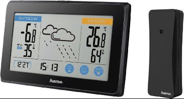 Hama Weerstation "Touch", zwart