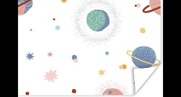 Poster Kinderkamer - Sterren - Ruimte - 30x20 cm