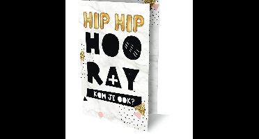 Interstat - Uitnodigingskaarten - Hiphip hooray - 6st.