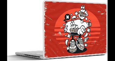Laptop sticker - 13.3 inch - Vintage - Boot - Fles - 31x22,5cm - Laptopstickers - Laptop skin - Cover