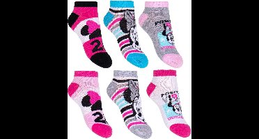 6 pack minnie mouse enkel sokken Maat 31/34