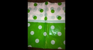 Tafelkleed groen Gestipt 130 X 180 Cm