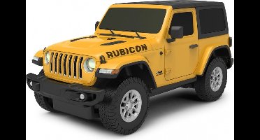 Rastar Rc Jeep Wrangler Jl Jongens 27 Mhz 1:24 Geel