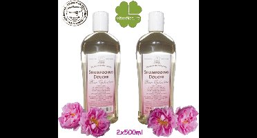 ROZEN douche-shampoo 2x500ml | Marseille zeep | Bio | Frisse geur.