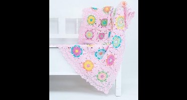 Haakpakket Coaster Square deken roze- door Jip by Jan