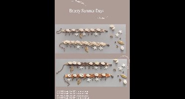 Cowrie Shells DIY Bracelet set - Oranje