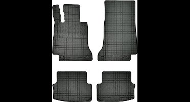 Rubber matten passend voor Mercedes C-Klasse W205 Coupe/Cabrio 2015- (4-delig + montagesysteem)