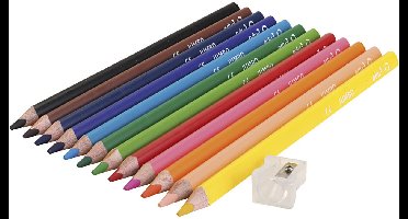 dikte 10 mm, vulling 5 mm, diverse kleuren, 12 stuk/ 1 doos
