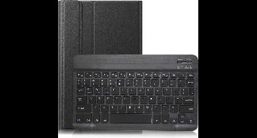 LuxeBass Hoesje geschikt voor Lenovo met Draadloze Toetsenbord en Hoes 7 Inch Tablet Lenovo Pu Leder Bluetooth Keyboard - zwart