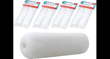 4x Veba Verfrol A2 Schuim 10cm 2 stuks  - Voordeelverpakking