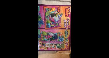 trolls frame puzzel + puzzel dubbel plezier
