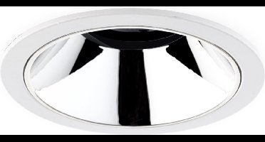Groenovatie LED Inbouwspot 10W CREE - Rond - Ø84mm - Kantelbaar - Wit/Zilver