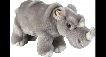 Ravensden Pluche dierenknuffel - neushoorn - 28 cm - wilde dierenknuffels